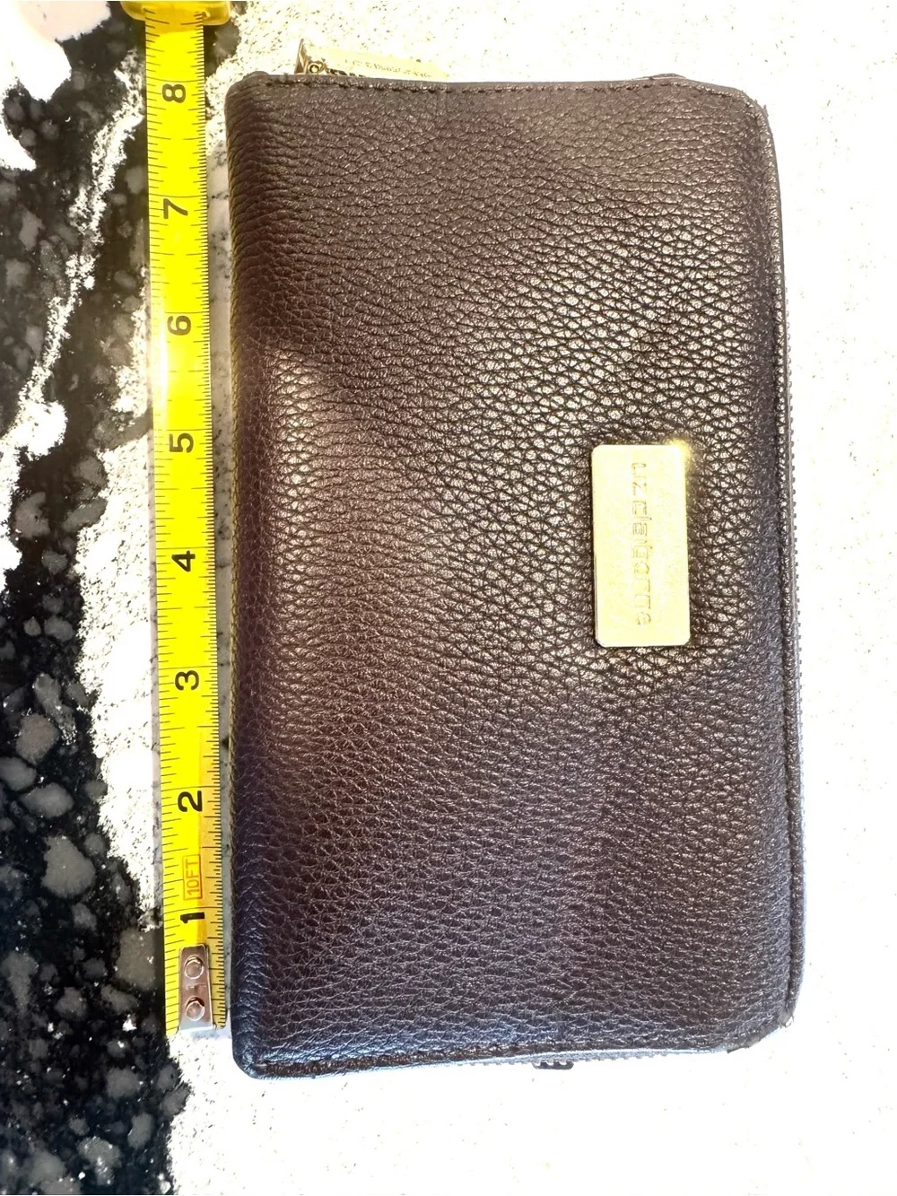 Liz Claiborne Leather Zip-Around Wallet - Brown